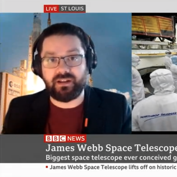 BBC News: Paul Byrne on launch of James Webb Space Telescope (video)